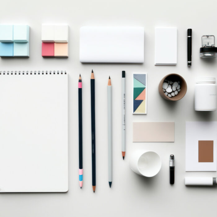 Top view of stationary object on white background.